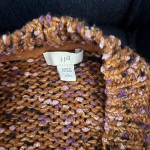 J. Jill Women's Sweater in Brown, Purple, and Black